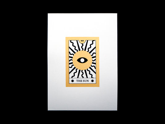 Sun Tarot Silk Screen Print