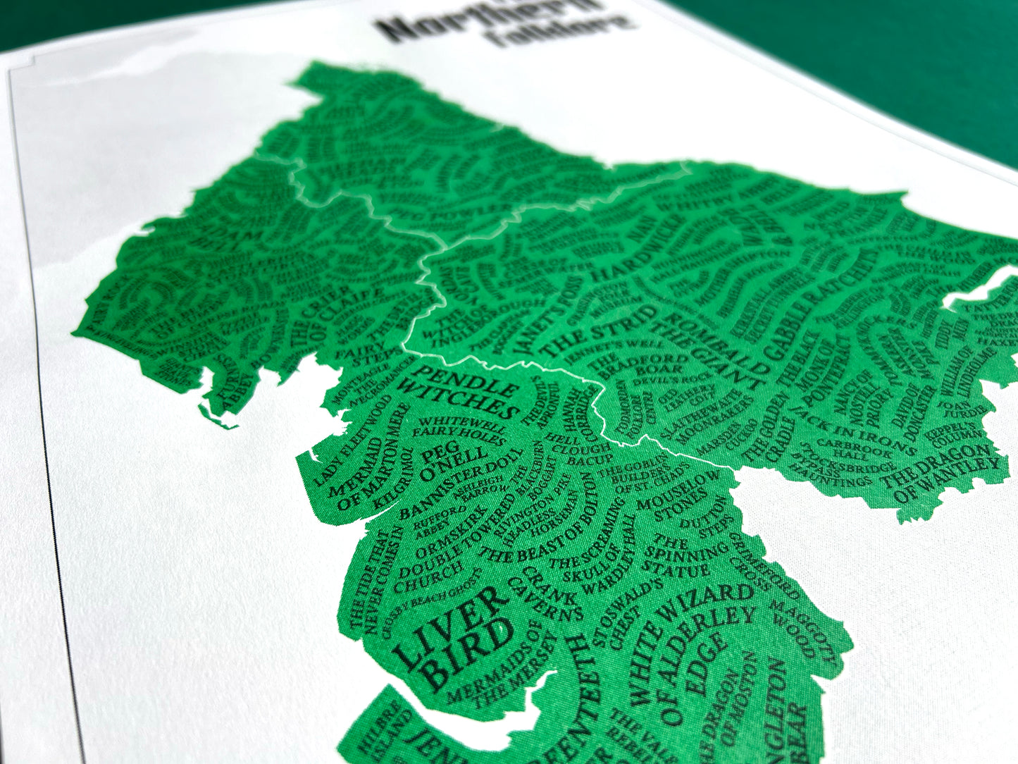A3 Northern Folklore Map