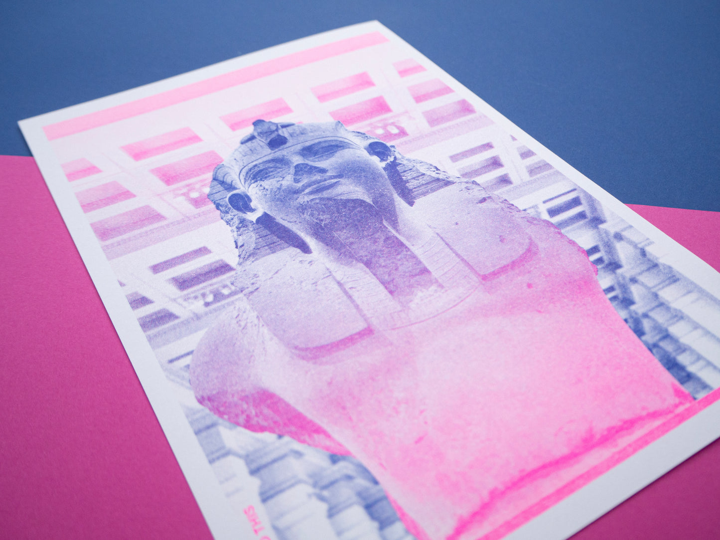 Egyptian Pharoah Riso Print