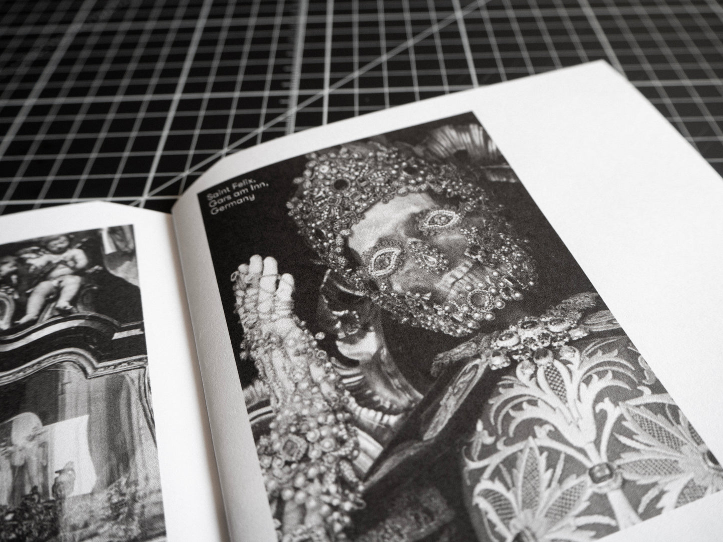 Grayscale Zine of Religious Relics