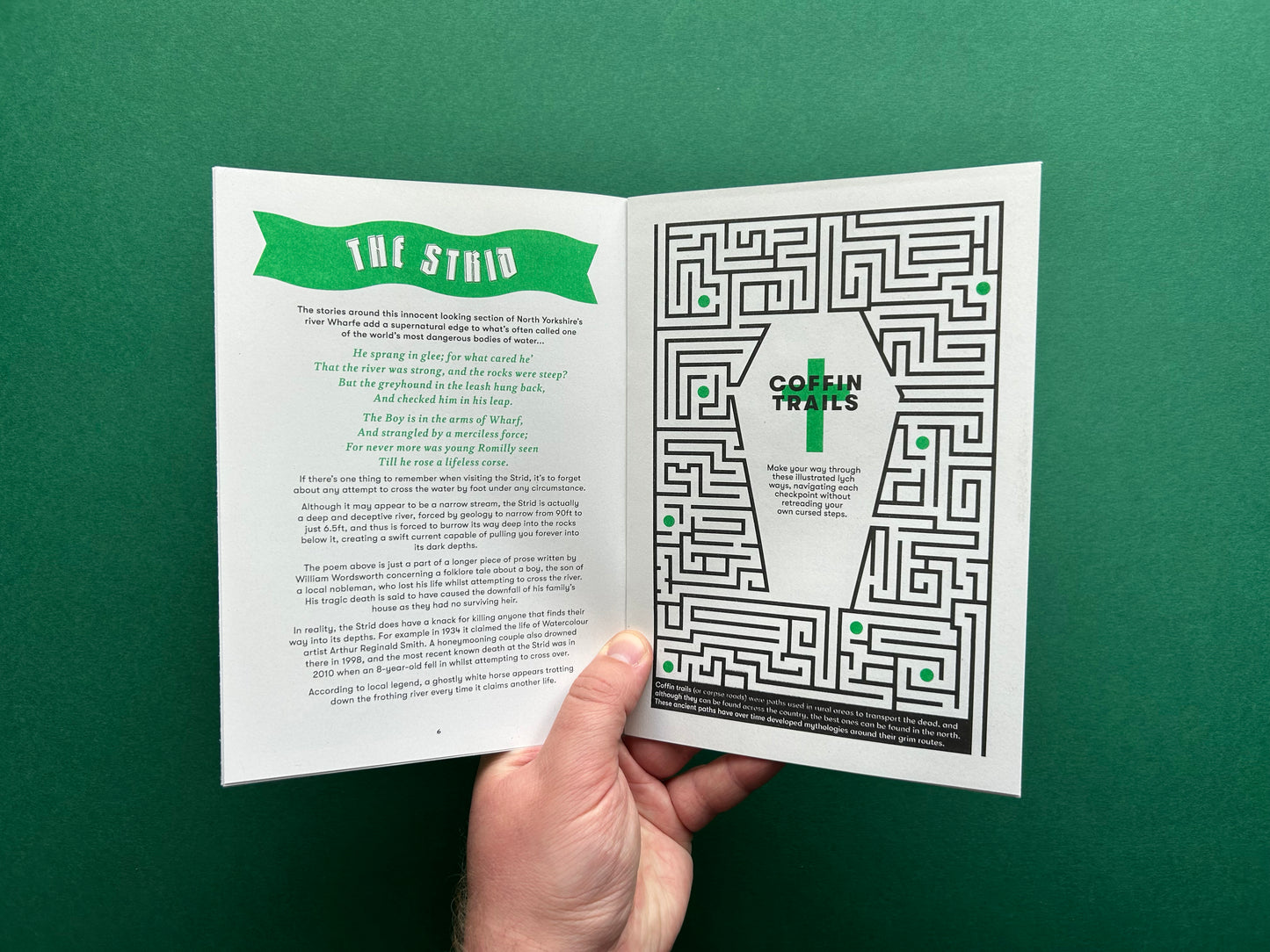 Cursed Lands Riso Printed Zine - Issue 01: The North