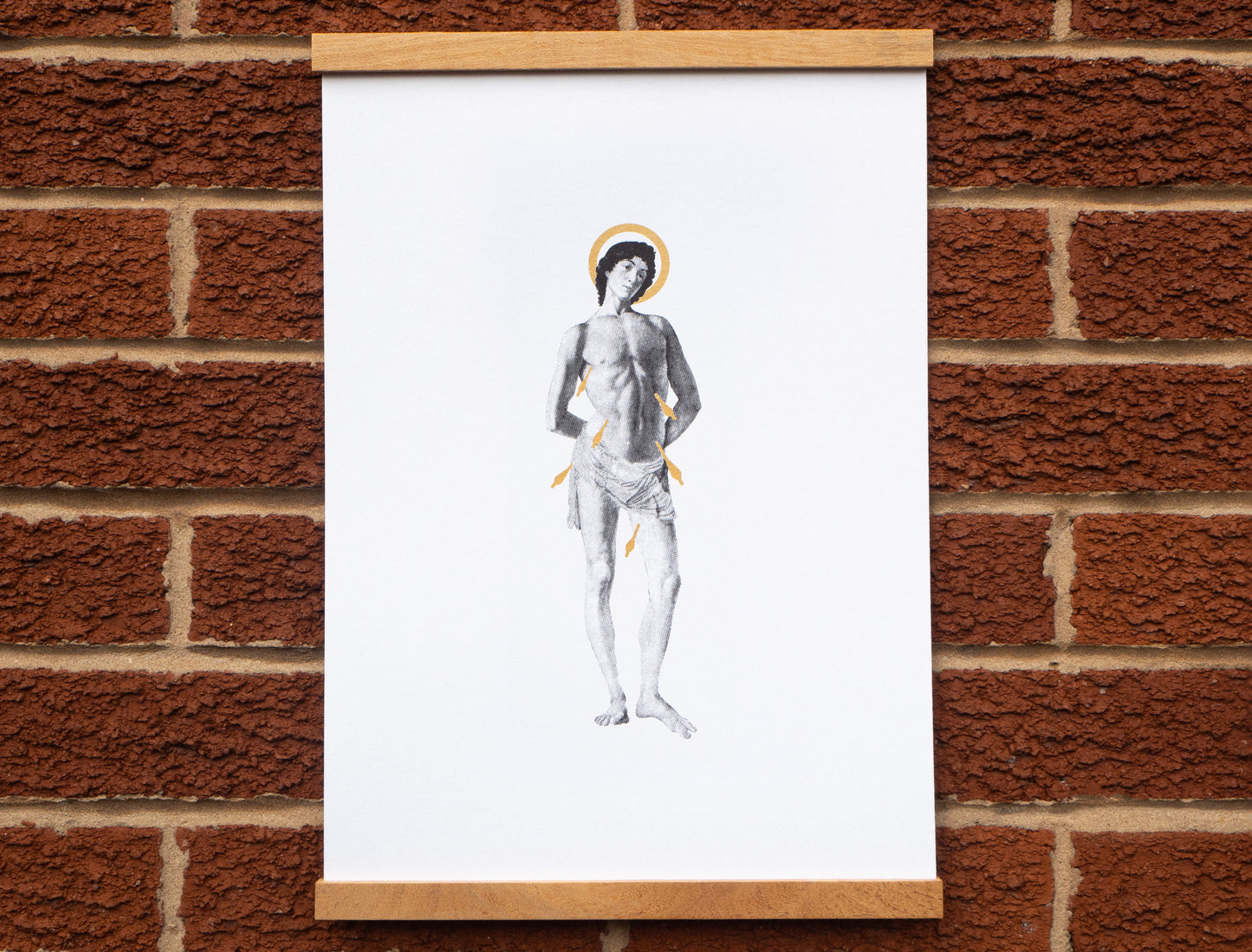 St Sebastian Silk Screen Print