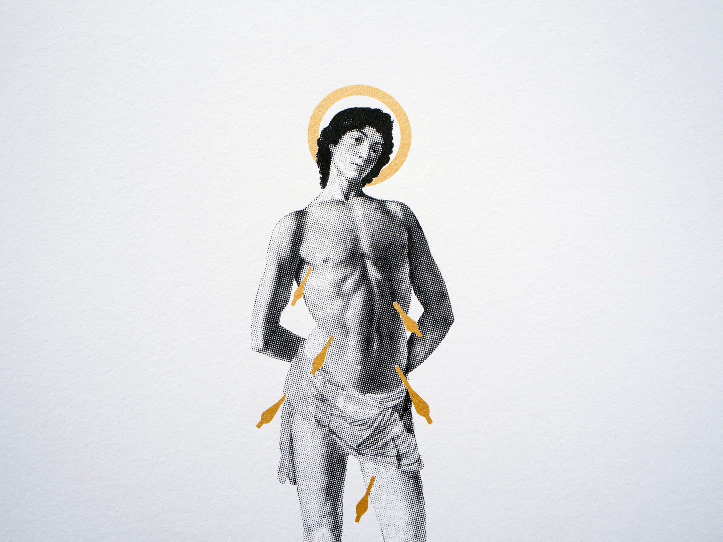 St Sebastian Silk Screen Print