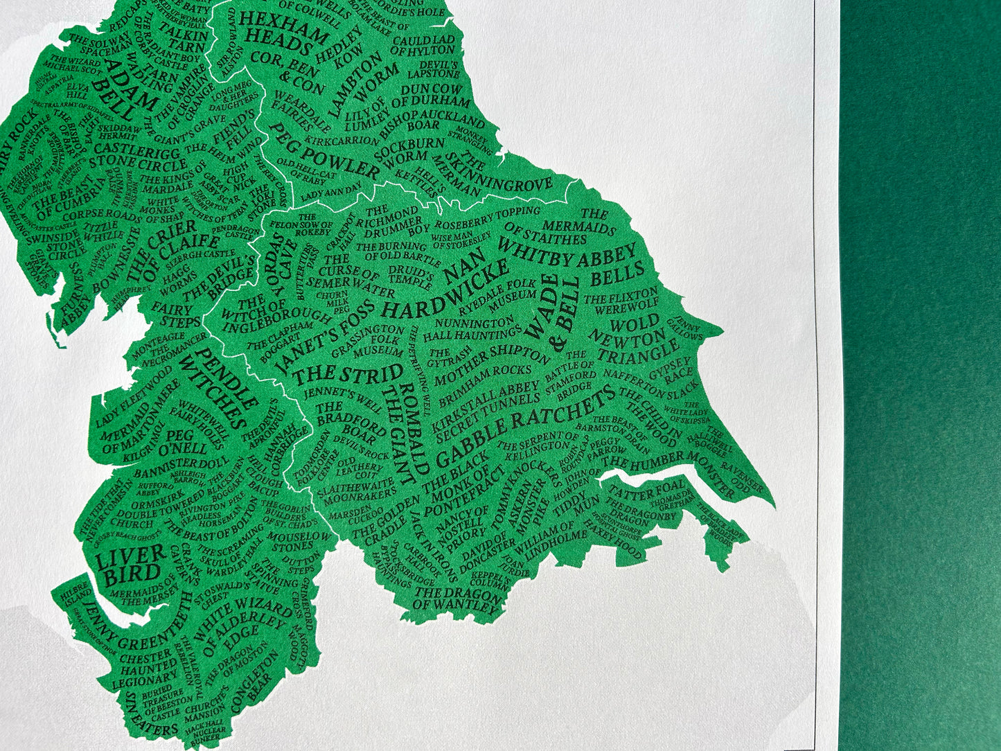A3 Northern Folklore Map