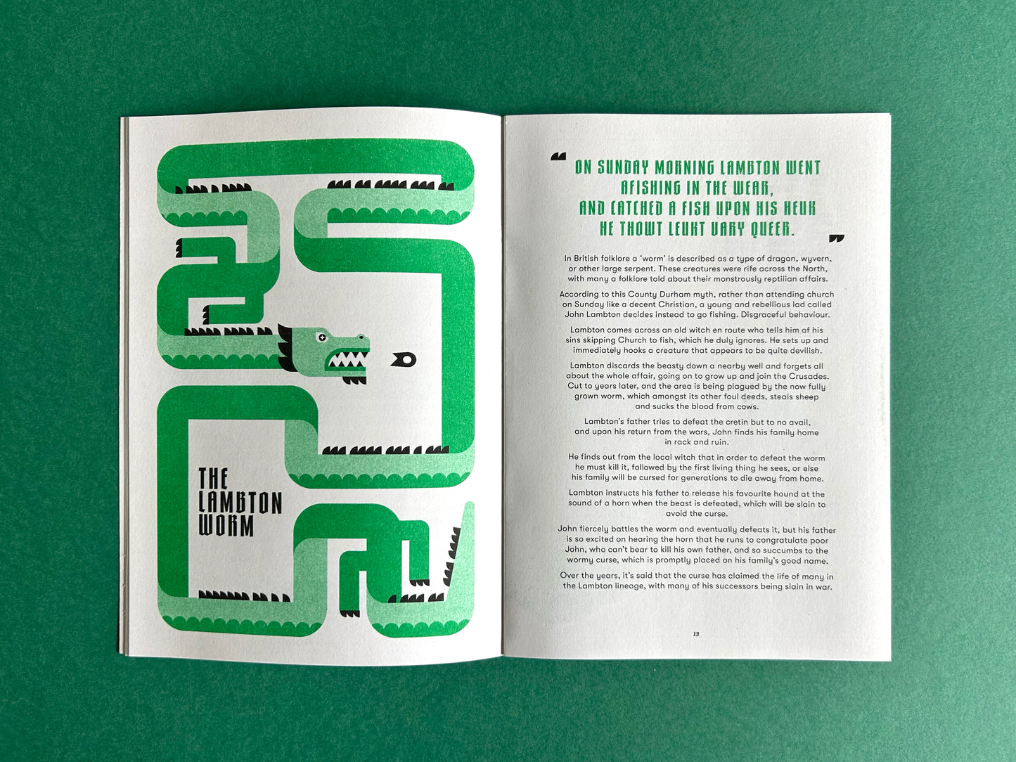 Cursed Lands Riso Printed Zine - Issue 01: The North