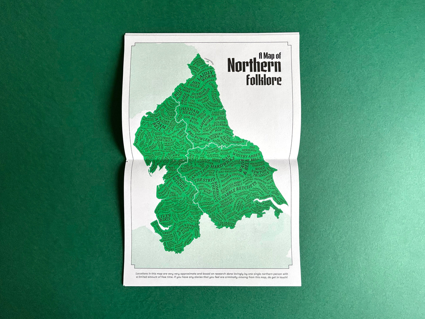 Cursed Lands Riso Printed Zine - Issue 01: The North
