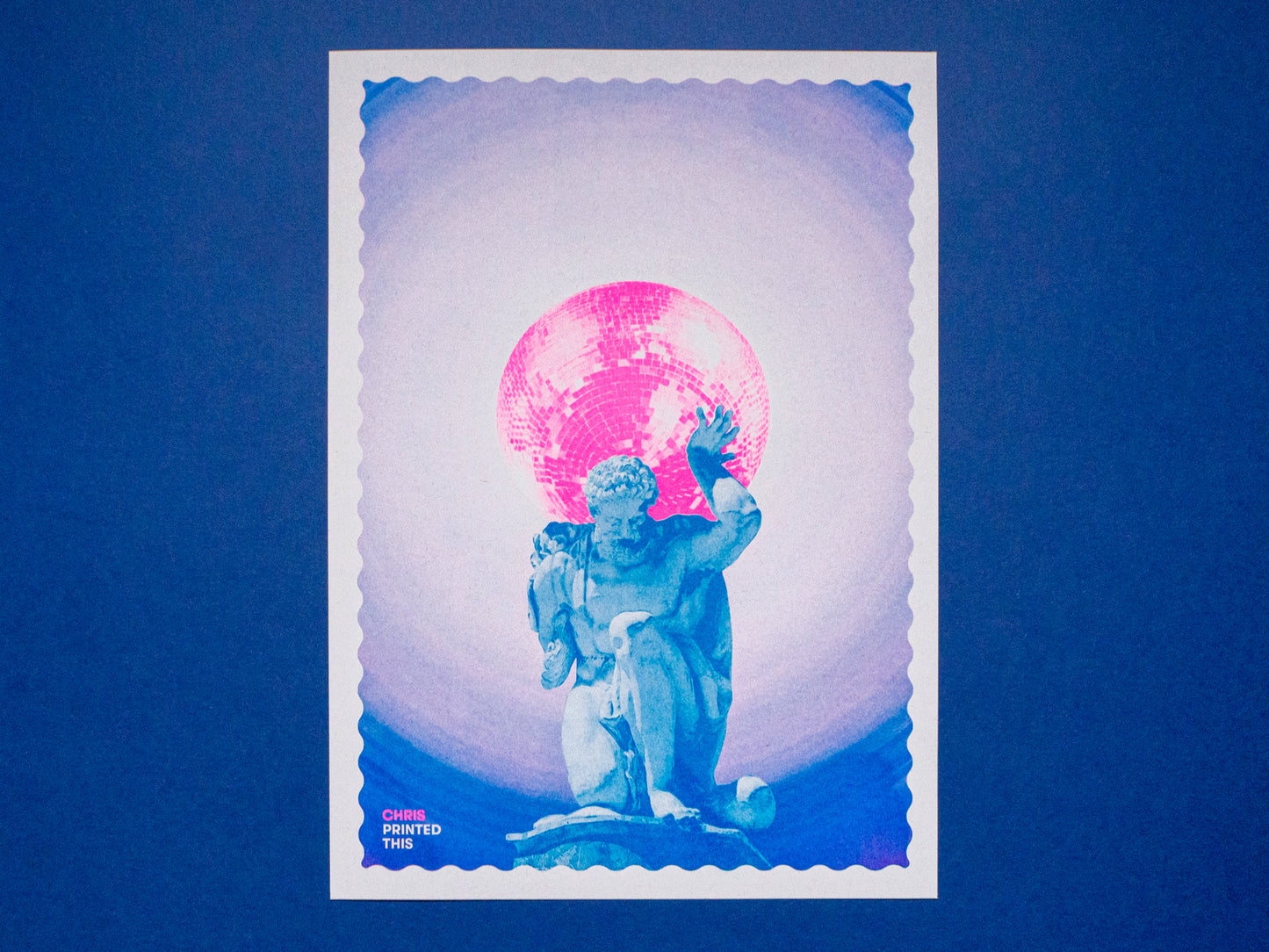 Atlas Disco Riso Print