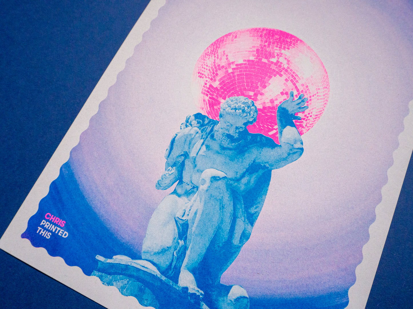 Atlas Disco Riso Print