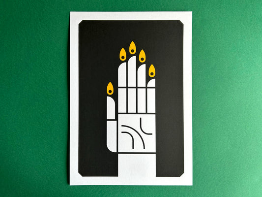 Hand of Glory A3 Screen Print