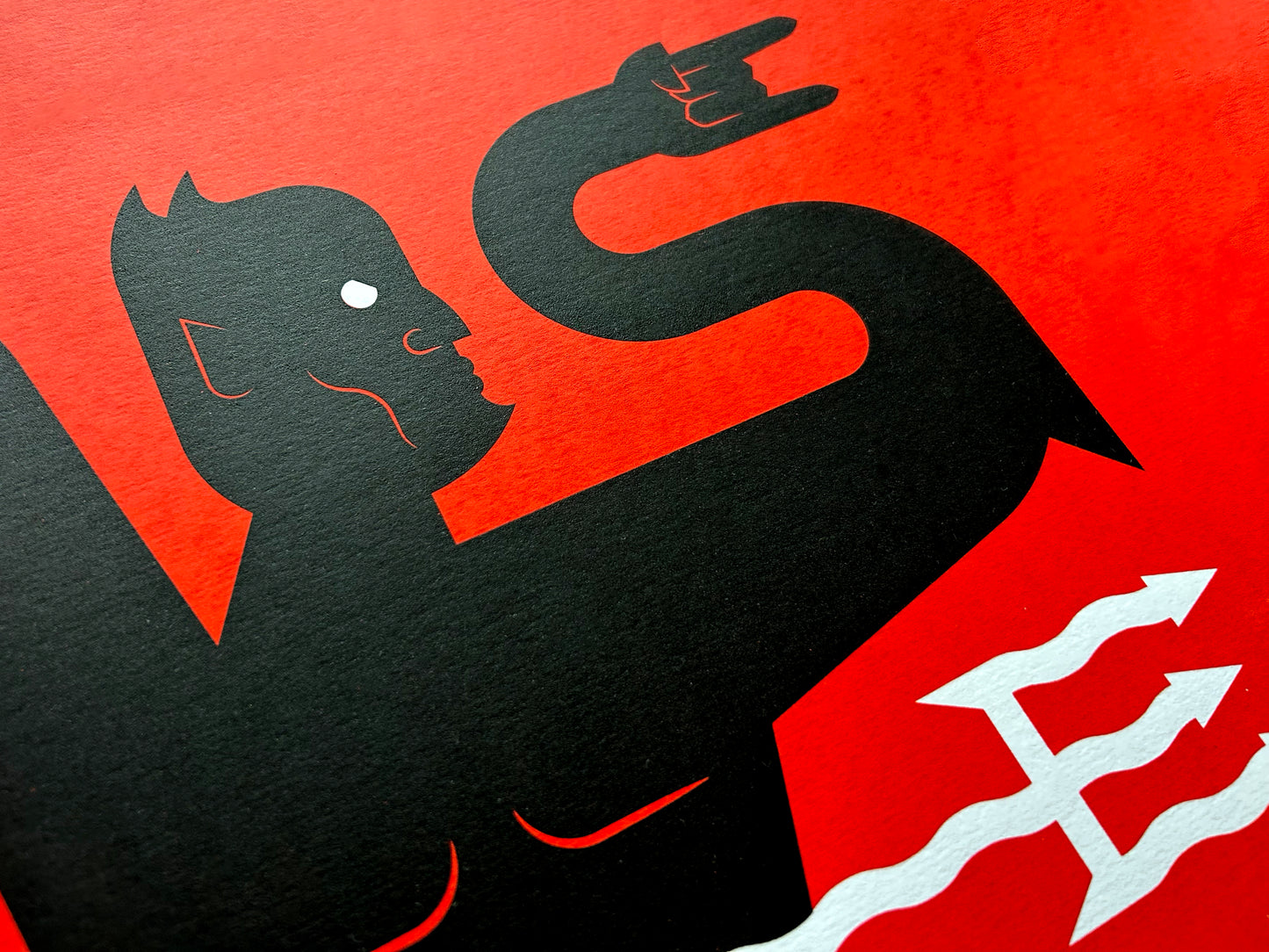 Devil A3 Screen Print